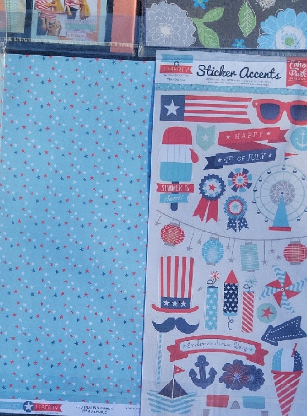 Assorted Patterned Scrapbook Paper Packs - Bright Multi-Color Sets - Picture 7 of 16